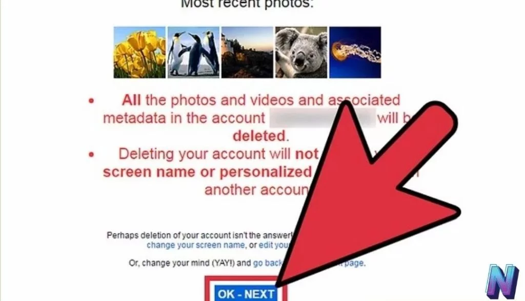 Delete Flickr Account Step 10