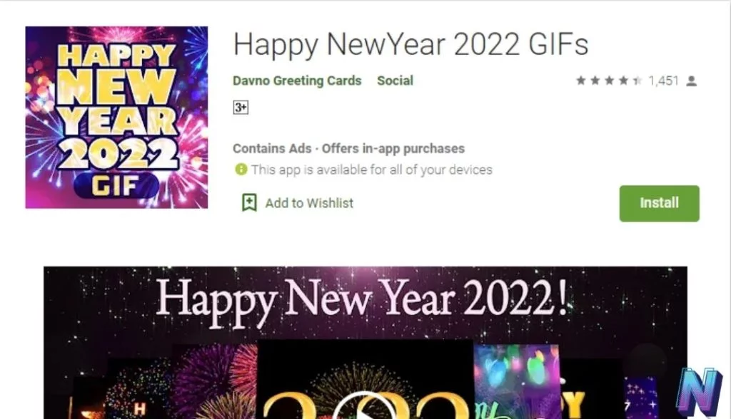 HAPPY NEW YEARS APPS 2022 CARDS GIF