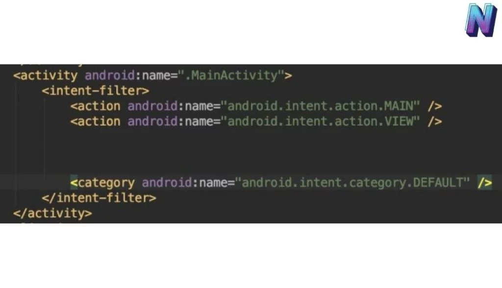 Fix android manifest app